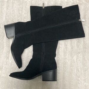 Like New - Splendid Knee High Black Leather Boots - Size 9